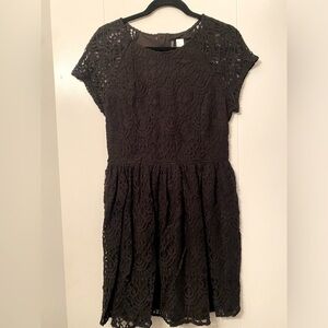 H&M- Elegant Black Lace Dress
